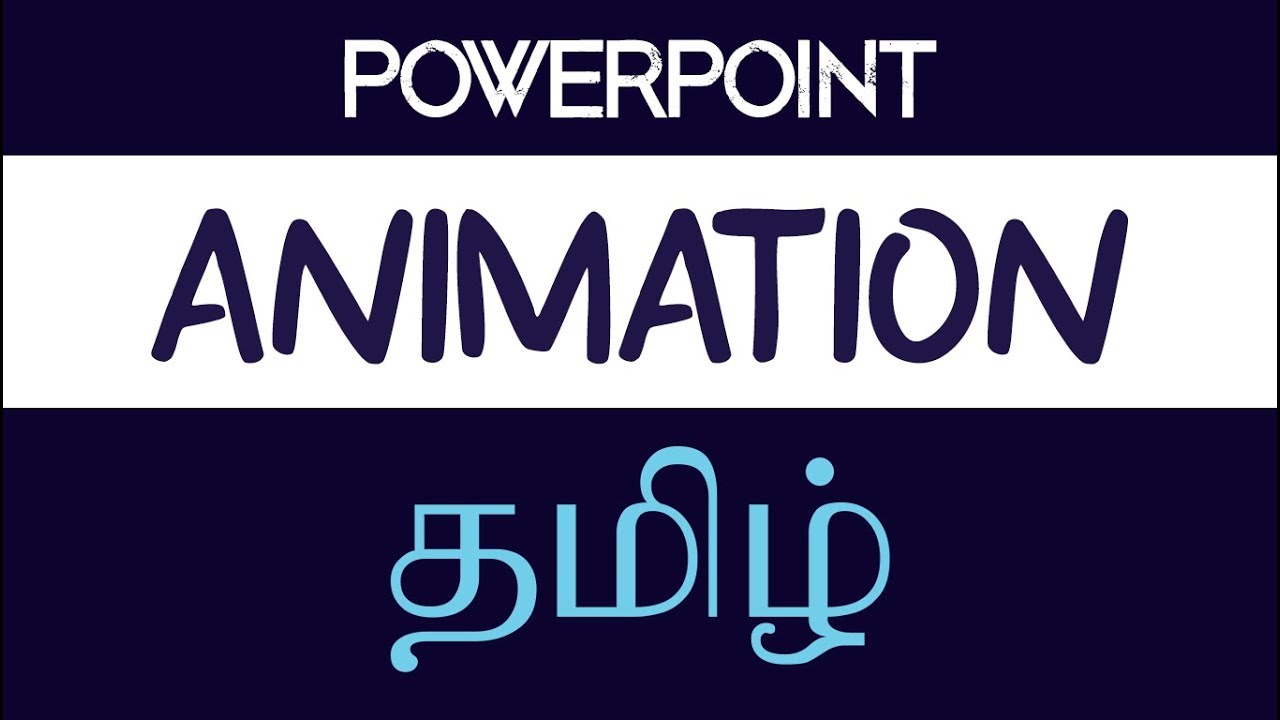 powerpoint presentation in tamil language