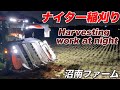 ナイター稲刈り