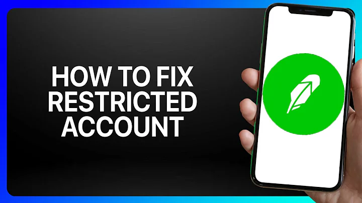 How To Fix Robinhood Restricted Account Tutorial