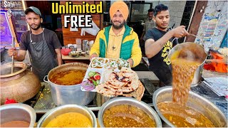 Indo Pak Border ka Desi Punjabi Food | Street Food India | Ferozpuria Thali