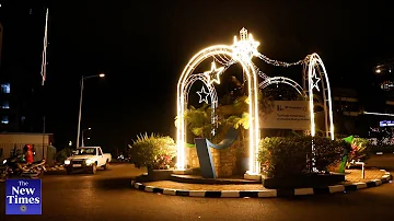Festive lights illuminate Kigali streets, public spaces