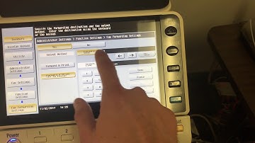 Konica Minolta - Set Up Fax Forwarding To SMB or Email