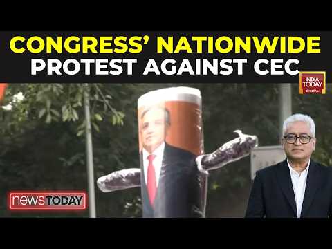 Congress Holds Nationwide Protest Againt CEC Gyanesh Kumar, Demands Resignation; BJP Defends ECI