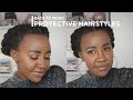 BACK TO WORK PROTECTIVE HAIRSTYLES FOR NATURAL HAIR | AFRICAN YOUTUBER