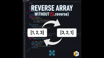 Reverse an Array Without Using reverse() in JavaScript | Typing Practice JavaScript Question