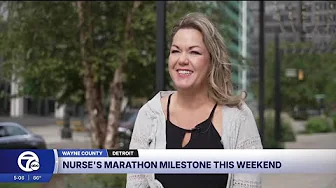 Nurse reaches milestone in Detroit on 50th birthday with 50th marathon in 50th state