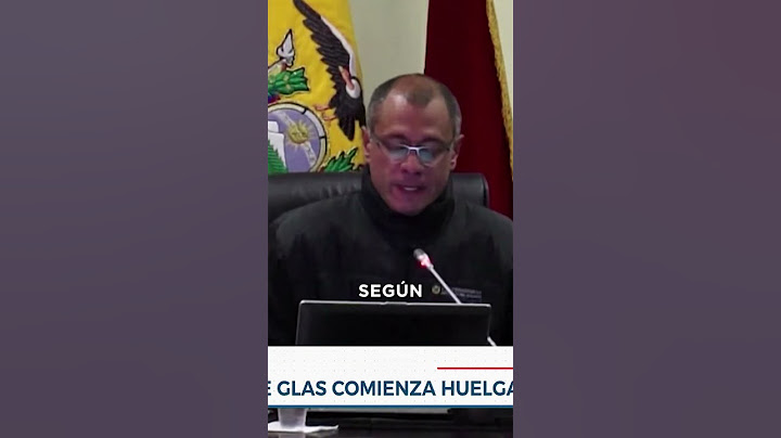 Exvicepresidente Jorge Glass ahora en huelga de hambre tras su búsqueda | Noticias ETV