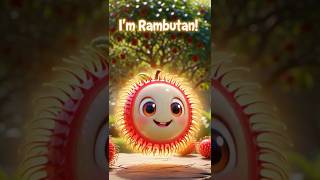 Cute Rambutan Fruit 🍓 | Can You Guess This Spiky Sweet Fruit?🤔  #shorts #youtubeshorts #shortsvideo