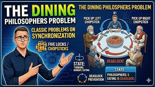 Dining Philosophers Problem Explained | Deadlock & Synchronization in OS