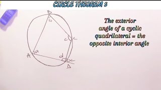 Circle Geometry/exterior angle of a cyclic quadrilateral equal opposite interior angle