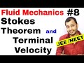 Fluid 08 || Stokes Theorem and Terminal Velocity IIT JEE MAINS / NEET ||