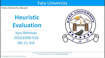 FATA Uuniversity: Heuristic Evaluation based on Nielsen’s Principles
