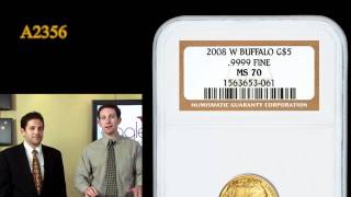 2008w 5 Uncirculated Gold Buffalo