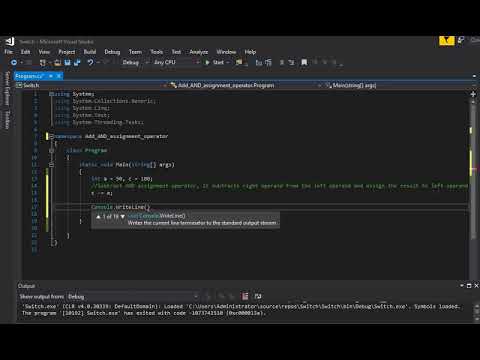 Subtract AND assignment operator in C# || Assignment operator in C# | C# Programming Language