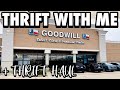 Thrifting goodwill even when its crazy  thrift with me for home decor  thrift haul