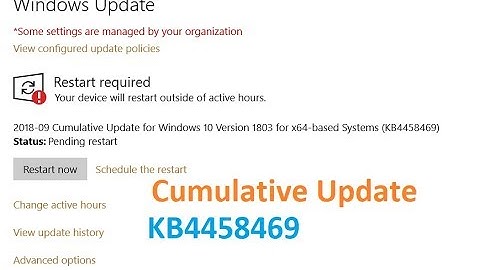 Cumulative Update for Windows 10 Version 1803 for x64 based Systems (KB4458469)