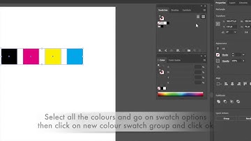 How to create colour swatch group in Ilustrator and use it in other Adobe programmes
