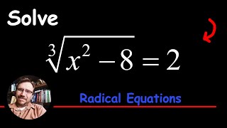 How to Solve a Radical Equation (Cube Root Equation involving a Quadratic)