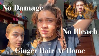 Dyeing My Curly Hair Ginger at Home (Copper Transformation)