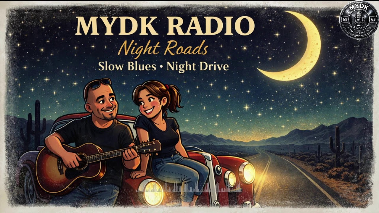 Late Night Blues Radio 🌙 | Smooth Guitar, Desert Vibes & Relaxing Music