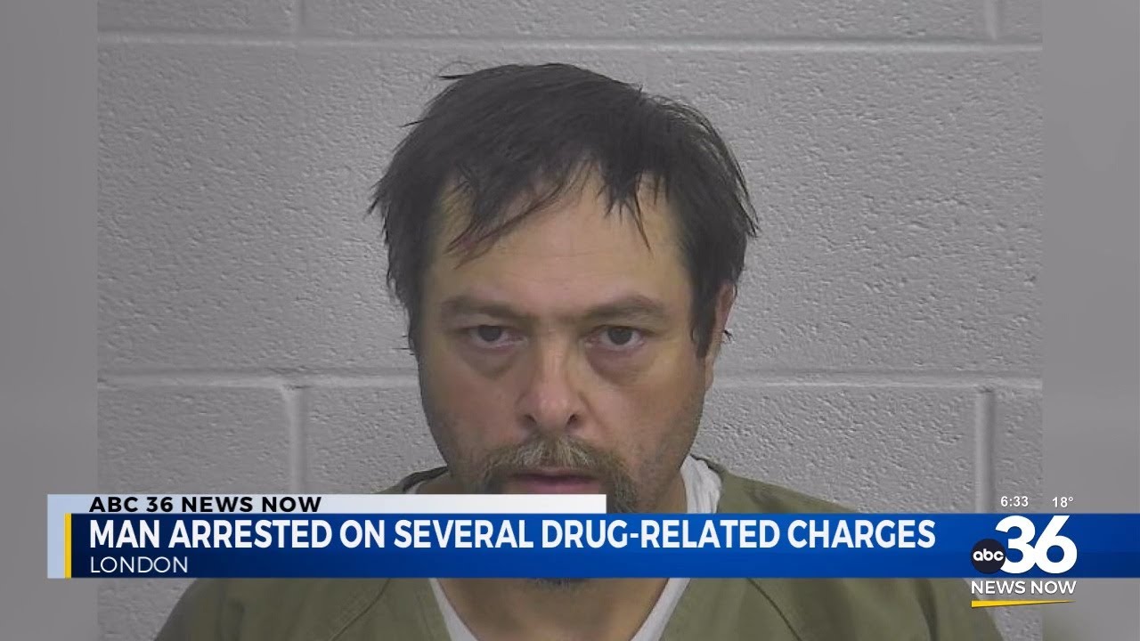Man arrested on several drug-related charges in London - YouTube