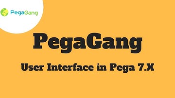 User Interface in Pega 7.X | Pega Tutorials for Beginners | PegaGang