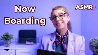 ASMR Airline Gate Agent ✈️ Soft Spoken Boarding & Airport Announcements | Shimmer Air to Boston screenshot 3