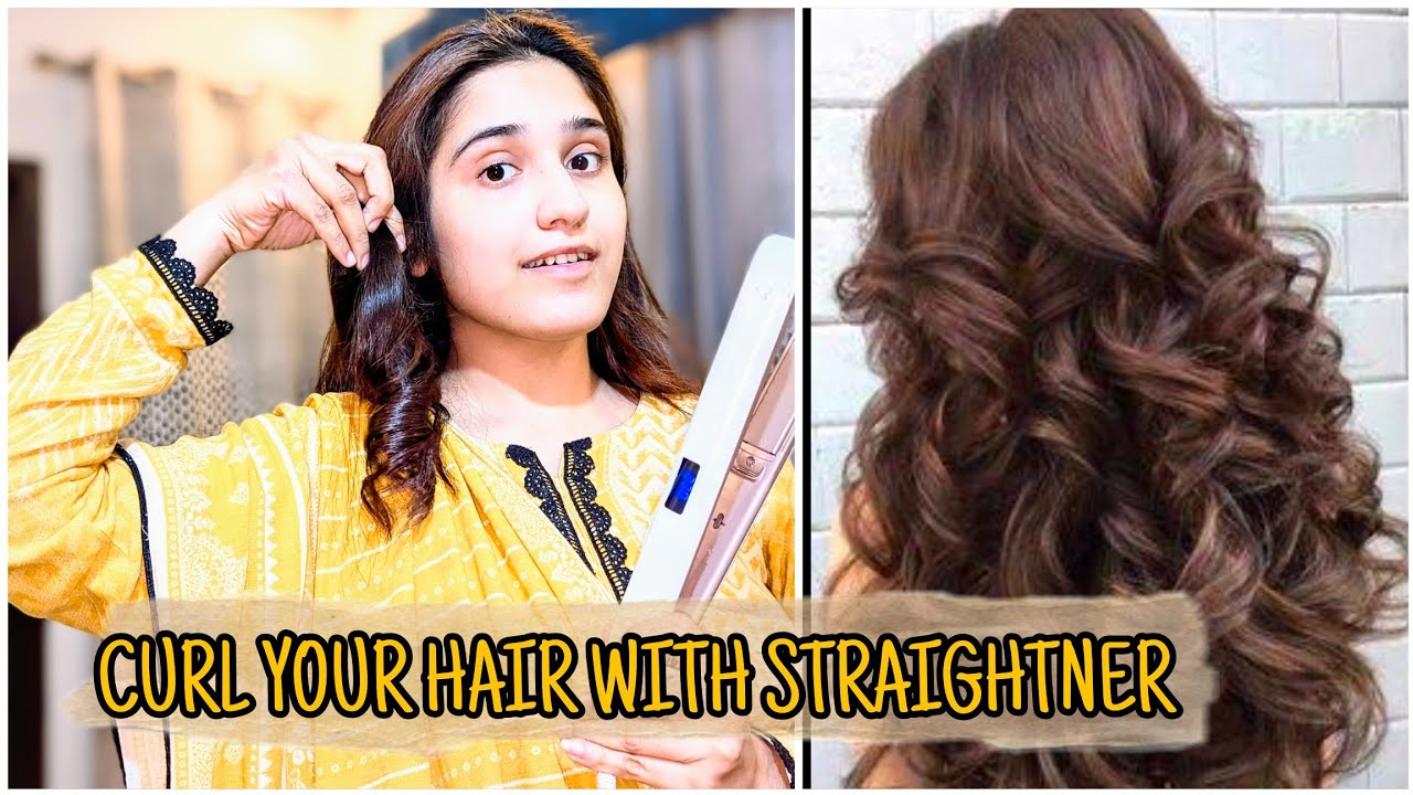 CURL YOUR HAIR WITH STRAIGHTNER AT HOME / komali