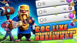 COC Live Haaland's Challenge #5 Thrower Throwdown / clash of clans live stream with BLOVES GAMING