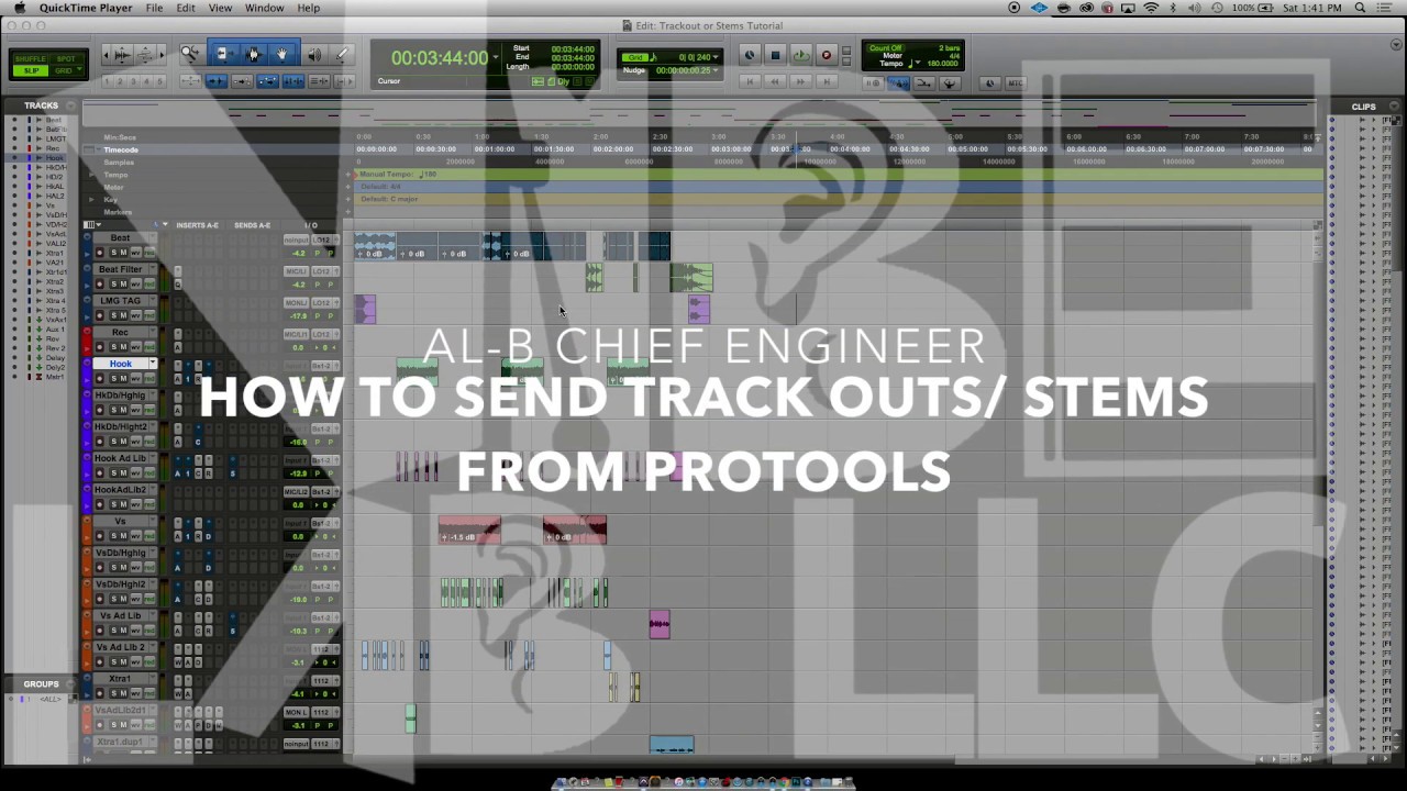 How To Send Trackouts/ Stems From Pro Tools 2025 - YouTube