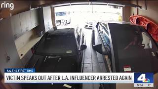 Security video appears to show LA model taking property from Tesla