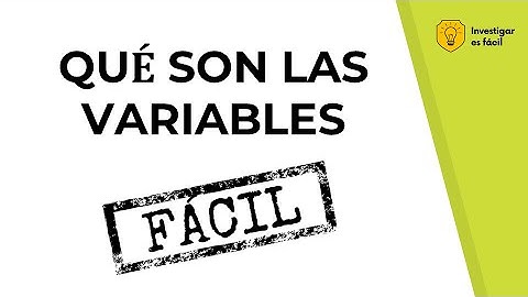 😀☹️😡 ¿Qué es una VARIABLE? Explicación fácil con ejemplos -  Investigar es fácil