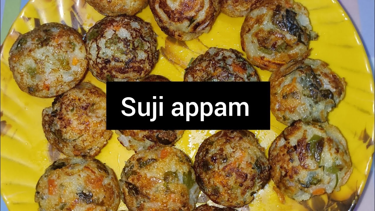 suji appam/ rava appam/ vegetables appam /Amar rannaghor #Appe recipe # ...