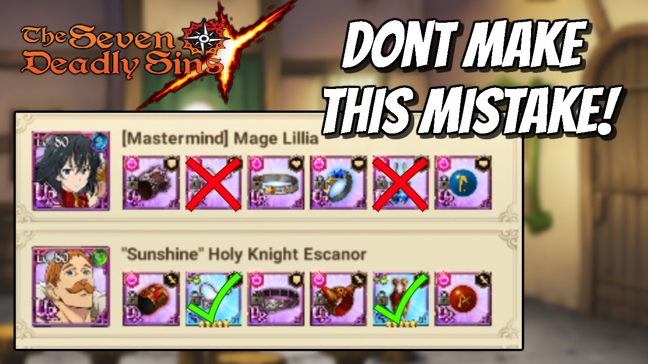 Don't Make This Mistake With Your UR Gear! Important Info* (7ds Guide) Seven Deadly Sins Grand Cross
