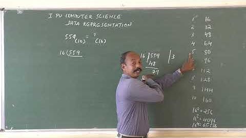 I PUC Computer Science Data Representation Part 4 by Devicharan Rai