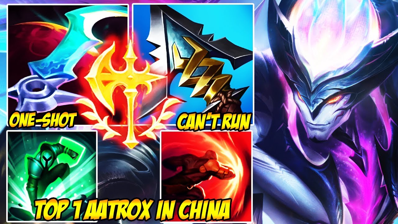WILD RIFT CHINA TOP 1 AATROX - WHEN AATROX GOES 1V9, NO ONE SURVIVES