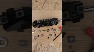 Check out the cutterhead for the Grizzly G0945 6' Benchtop Jointer! #spiralcutterhead