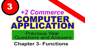 Computer Application / Previous year questions and answers/ Chapter 3 / Functions