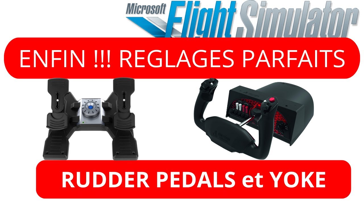 FS 2020  ENFIN  LES REGLAGES PARFAITS  RUDDERS PEDALS  YOKE