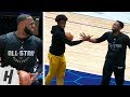 Zaire Wade Plays With His Dad Dwyane Wade & LeBron | February 16, 2019 NBA All-Star Practice