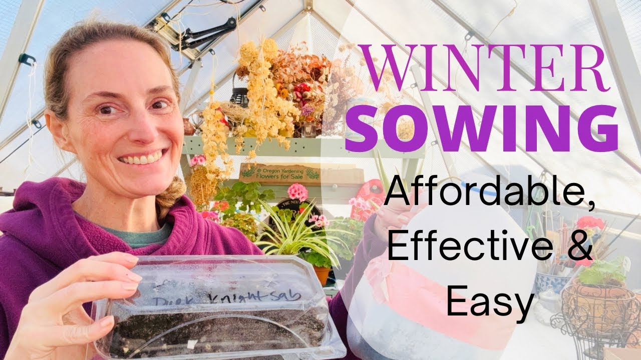 Как посеять семена зимой в переработанные контейнеры | Простой и не требующий больших усилий садо...