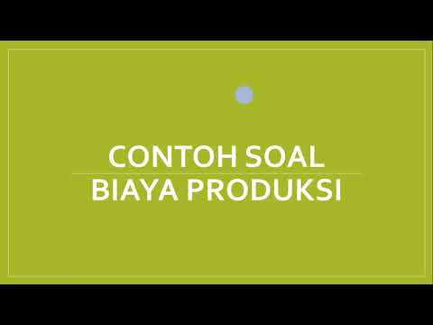 Video: Apa tiga kategori biaya produksi dasar?