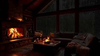 Rain & Fire Harmony | Drift into Peaceful Slumber All Night Long