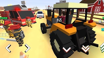 RACE MODE in Blocky Farm & Racing Simulator 02 - Test Drive All Machinery Agricultural | UPDATE