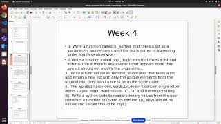 Python Programming Lab Week 4