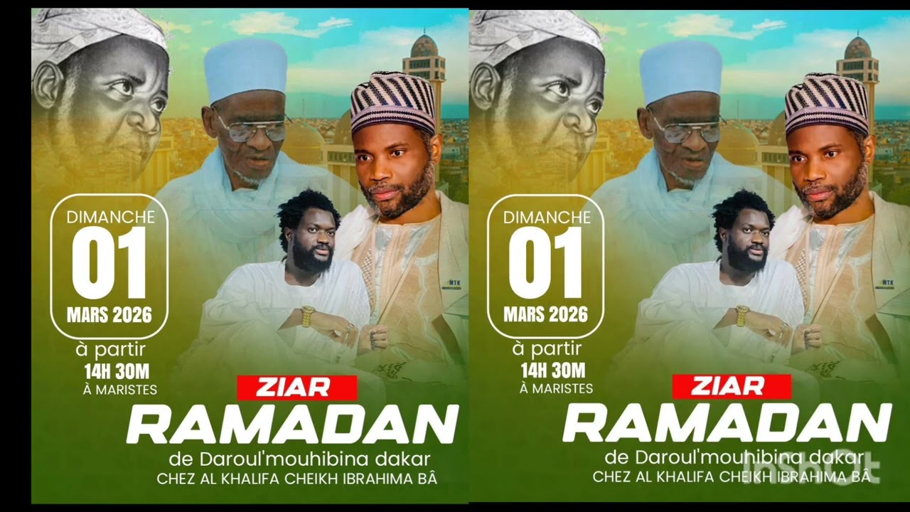 Communiqué ziarra kor dahira Daroul'mouhibina Dakar dimanche 1er mars 2026 mariste 