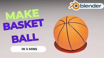 BLENDER TUTORIAL : Make Basket Ball In 2 Minutes || shiva