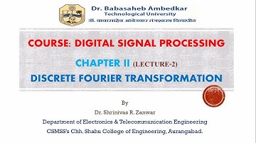 DSP Lecture 3 Discrete Fourier Transform