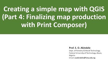 6. Creating a simple map with QGIS (Part 4: Using the Print Composer)
