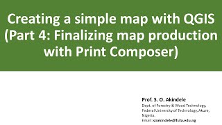 6. Creating a simple map with QGIS (Part 4: Using the Print Composer)